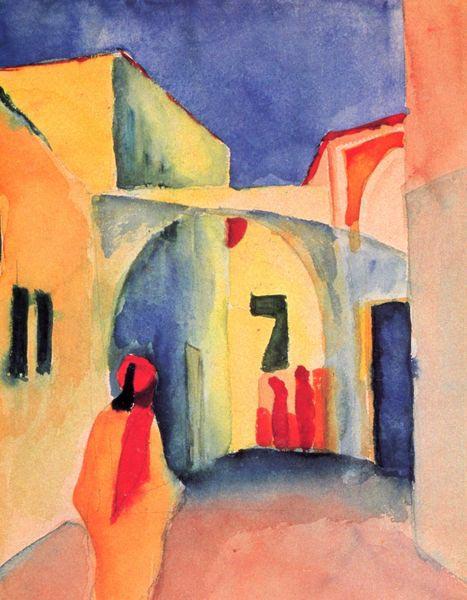 August Macke View into a Lane